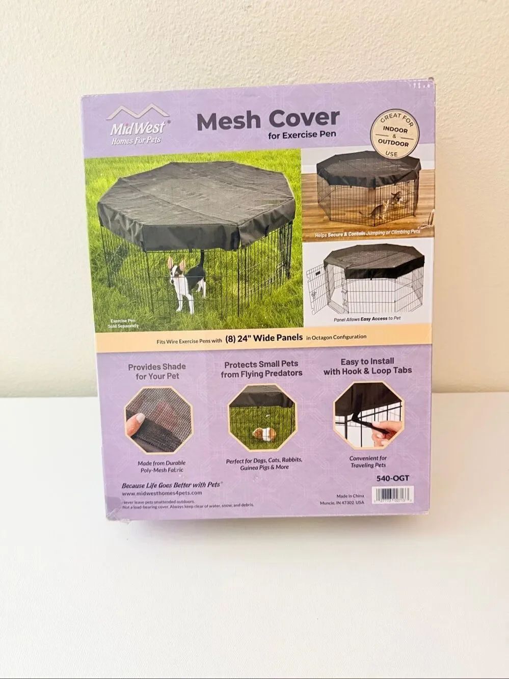 Mid West home for Pets Mesh cover 24” fit 8 panel